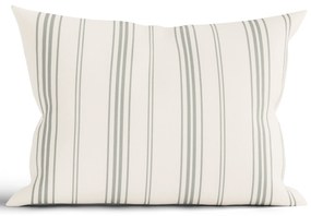 Bavlnená obliečka na vankúš Natural 50 × 70 cm - Prúžky zelené