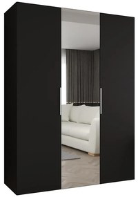 Skriňa Marbella II 150 čierna/strieborný