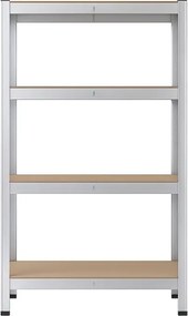 Regál 150x70x30 cm pozinkovaný 4-policový, nosnosť 700 kg