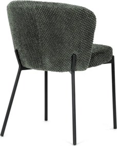 Jedálenská stolička bouclé, zelená CT-W1077 GRN2