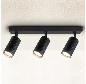 Brilagi - Bodové svietidlo SELE DIAMANT 3xGU10/30W/230V čierne WO-DIA3-BLK