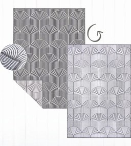 Hanse Home 240x330 cm Kusový koberec Pangli 105851 Silver – na ven i na doma, šedá, chodba / predsieň