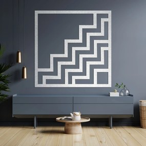 Drevená geometrická dekorácia štvorec - FORNET: Preglejka Topoľ - Honey 3071 30 cm 4060-97851 PR0397-A