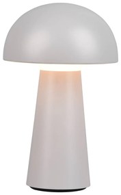 LED lampa Lennon IP44, batéria, stmievač, sivá