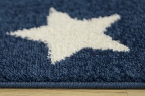 Detský koberec Emily Kids 5767A Hviezdy modrý