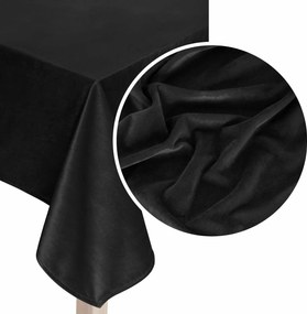 Velúrový obrus SOFT čierny Rozmer: 40x180 cm