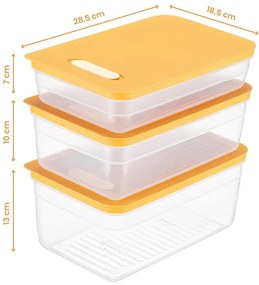 Potravinové škatuľky v súprave 3 ks – Hermia