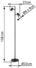 GLOBO JAMES 57918S Stojanová lampa