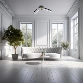 LED Stropné svietidlo INFINITY LED/21W/230V čierna