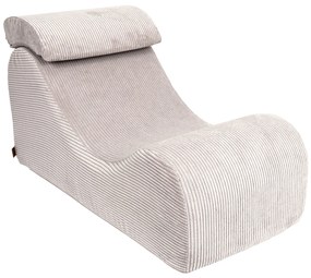MeowBaby® Detské dizajnové kreslo Wave Ecru