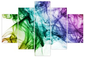 Obraz - farebný dym (150x105 cm)