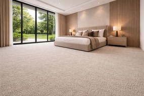 Lano, Metrážny koberec Aura 230, na mieru, šíře 4m,5m, béžová, ab (mriežka), chodba / predsieň