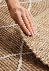 Hanse Home, Kusový koberec Kunu 106208 Natural Gold White, 120x180, béžová, chodba / predsieň