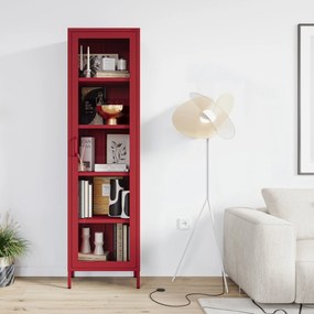 Vitrína LUIGI, 500 x 1800 x 350 mm, Modern: červená