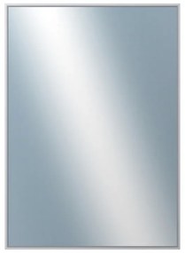 DANTIK - Zrkadlo v rámu, rozmer s rámom 50x70 cm z lišty Hliník strieborná (7002004)