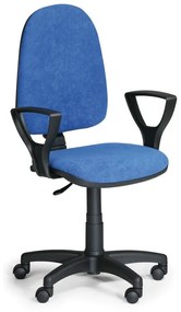 Euroseat Kancelárska stolička TORINO s podpierkami rúk, permanentný kontakt, čierna
