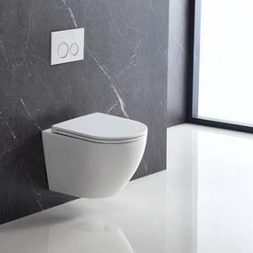 Mereo Mereo, WC závesné kapotované, Smart Flush RIMLESS, keramické, vr. sedátka, MER-VSD85T1