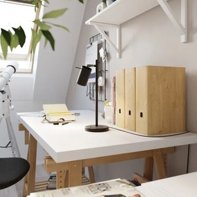 Sollux SL.1091 - Stolná lampa RING 1xGU10/10W/230V čierna