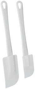 Sada 2 bielych plastových stierok Metaltex