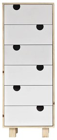 Komoda z borovicového dreva House 6 Clear lacquered/ 130 × 40 × 50 cm KARUP DESIGN