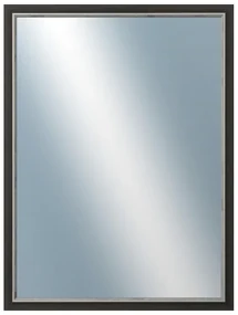 DANTIK - Zrkadlo v rámu, rozmer s rámom 60x80 cm z lišty TAIGA čierna (3108)