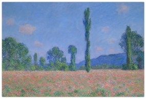 Obraz - Claude Monet, Poppy Field (Giverny), reprodukcia (90x60 cm)