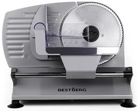Elektrický krájač BestBerg BBS-400 / 200 W / šedá