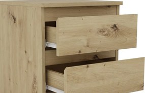 Skrinka/vysoký nočný stolík Carlos 403S, dub artisan