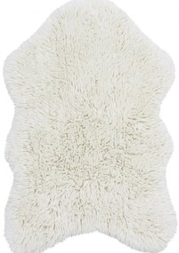 Lorena Canals koberce Vlnený koberec Woolly - Sheep White - 75x110 tvar kožušiny cm
