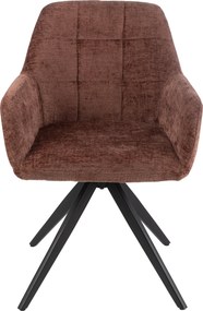 Hnedá jedálenská stolička Louna - 56*58*85 cm