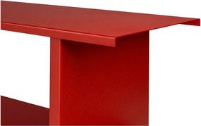 Červená kovová knižnica 120x156x37 cm Hes – noo.ma