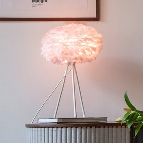 UMAGE Eos mini stolná lampa ružová trojnožka biela