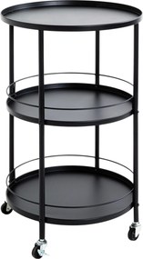 XXXLutz SERVÍROVACÍ VOZÍK, čierna, 45/75 cm Lomoco - Barový nábytok - 001931081201