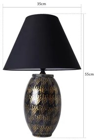 Stolná lampa RAMZES 1xE27/40W/230V čierna