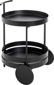 XXXLutz SERVÍROVACÍ VOZÍK, čierna, 42/42/62 cm - Barový nábytok - 001931104102