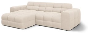 Béžová rohová pohovka (ľavý roh/s leňoškou) Kendal – Micadoni