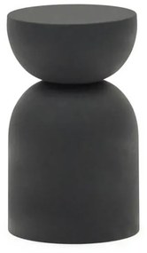 Kovový odkladací stolík chel ø 30,5 cm čierny MUZZA