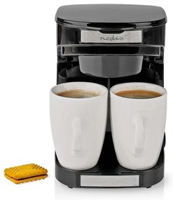 Nedis KACM140EBK - Kávovar pre dve šialky 450W/230V 0,25 l