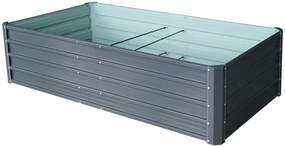 Vyvýšený záhradný záhon BestBerg VZ-800A / 800 l / 180 x 90 x 47 cm / sivá