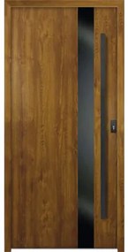 Kovové vchodové dvere S68 Clear 90 Ľ dub zlatý