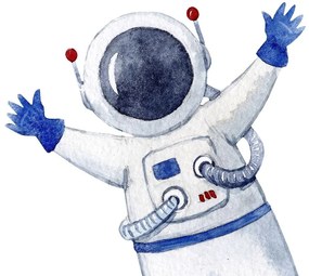 Gario Detská nálepka na stenu Solar system - Zem, astronauti, rakety a UFO