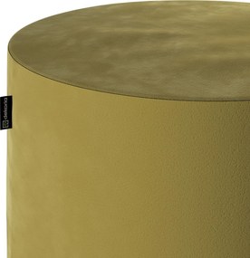 Taburetka valec, tvrdá farba produktu zelená látka lesklá, zamatová