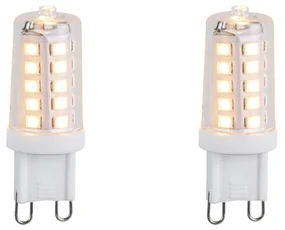 Sada 2 stmievateľných LED žiaroviek G9 3W 250lm 3000K