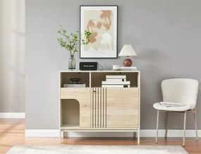 Komoda Frost II 100 cm krémová/alpský dub