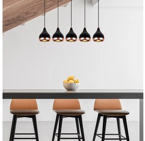 Dizajnový luster Salwah 85 cm čierny