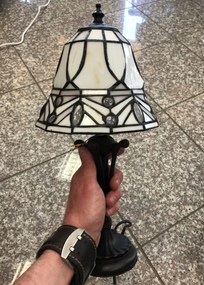 Lampa tiffany stolová ANTIK Ø18*38