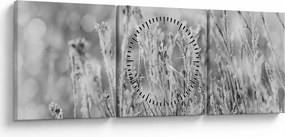 Obraz - Chladná zima (s hodinami) (90x30 cm)