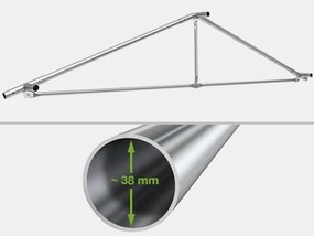 Záhradný Party stan 8x12m PVC PREMIUM Ohňovzdorný Farba: Biela