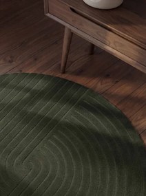 Koberec ARCURA tmavozelený kruh