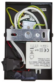 Moderné nástenné svietidlo čierne s tmavým bronzom nastaviteľné s USB-C - Croft